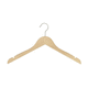 cintre en nickel / en bois verni mat / pour magasin de vêtements / personnalisé