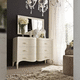 commode sur pieds hauts / classique / en bois / rectangulaire