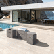 îlot de cuisine en céramique / compact / de grande taille / pour terrasse