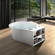 baignoire en îlot / pour habitat / à usage professionnel / en Solid Surface