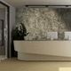 lambris mural / en aluminium / mat / lisse