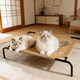 lit pour chien pour chiens et chats / en tissu / en tissu déperlant / en mousse
