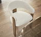 fauteuil contemporain / en cuir / en tissu / en frêne