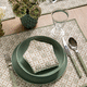 set de table en lin / fait main / contract