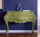 commode design nouveau baroque / en bois / non spécifié / verte