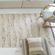 tapis moderne / motif abstrait / en laine / en jute