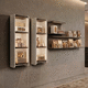 système d'étagères mural / contemporain / moderne / design minimaliste
