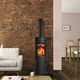 poêle en acier / à bois / à granulés / 5 kW - 10 kW