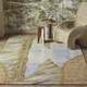 tapis contemporain / à motif / en laine / rectangulaire