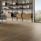parquet contrecollé / en chêne / brossé / à coller