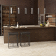 cuisine contemporaine / en bois / en L / de grande taille