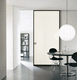 porte d'intérieur / en aluminium anodisé / coulissante / contemporaine