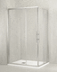 paroi de douche coulissante / rectangulaire / d'angle / en verre trempé