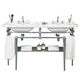 console pour lavabo en chrome