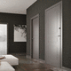 porte de sécurité / d'intérieur / en bois / battante