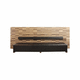 banquette de bistrot contemporaine / en cuir / en bois / contract