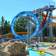 toboggan tournant / pour parc aquatique / tubulaire