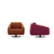 fauteuil contemporain / en tissu / contract / pivotant