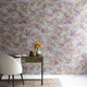 papier peint contemporain / en tissu / à motif floral / multicolore