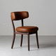 chaise de restaurant design scandinave / d'intérieur / en cuir / en tissu