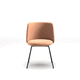 chaise design / d'intérieur / en cuir / en tissu