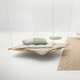 lit de jardin suspendu / simple / contemporain / en tissu