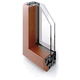 profilé pour fenêtre en bois / en aluminium / à coupure thermique / résistant au vent