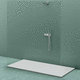 receveur de douche rectangulaire / à poser / à fleur de sol / en Corian®