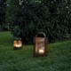lampe de sol / baladeuse / en tôle perforée / en PMMA