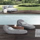 bain de soleil contemporain / en béton / 1 place / gris