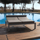 bain de soleil contemporain / en Sunbrella® / en Stamskin® / en aluminium