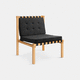 fauteuil contemporain / en tissu / en cuir / en chêne