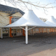 structure tendue câble-membrane / auvent / pour couverture / avec membrane en pvc