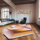 tapis contemporain / géométrique / en laine / tissé