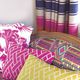 tissu d'ameublement / pour rideaux / à motif géométrique / à motif nature