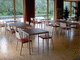table contemporaine / en HPL / rectangulaire / pour restaurant