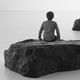 banc de jardin contemporain / en fibre de verre