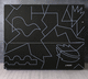 meuble bar contemporain / en verre / noir