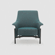 fauteuil contemporain / en tissu / en cuir / en acier inoxydable