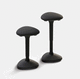tabouret de bureau contemporain / en tissu / en polyuréthane / avec piètement en polypropylène