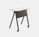 table d'enseignement contemporaine / en MDF / en mélaminé / en HPL
