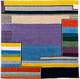 tapis contemporain / à rayures / en laine / rectangulaire
