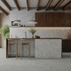 carrelage en porcelaine / en granito / structure / finition pierre