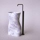 vasque sur pied / en marbre de Carrare / sculpturale / sans trou