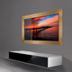 support TV mural contemporain