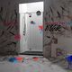 paroi de douche battante / en niche / en verre trempé