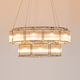 lustre contemporain / en verre / en acier inoxydable / en aluminium