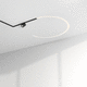 plafonnier contemporain / rond / tubulaire / en aluminium