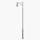 lampadaire urbain / contemporain / en aluminium / à LED