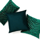 coussin carré / rectangulaire / à motif / en coton